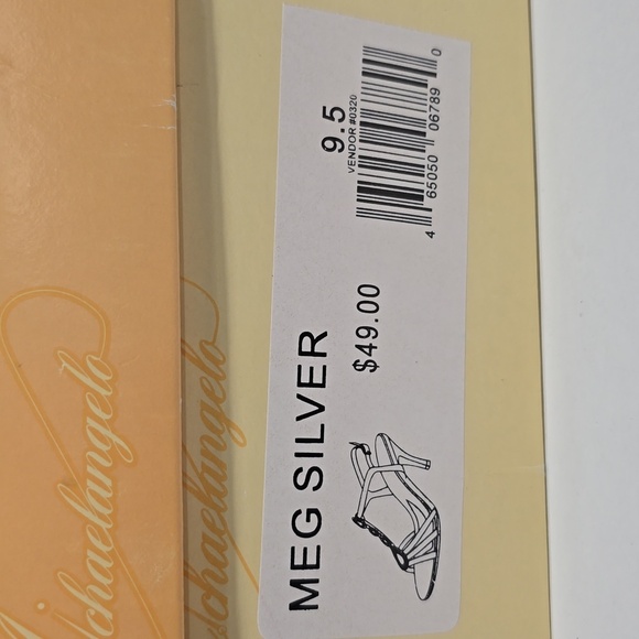 Michaelangelo Meg Silver Rhinestone Detail Special Event Womens Size 9.5 - Picture 12 of 12